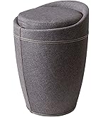 Amazon｜umbra WOODROW 収納スツール ホワイト/ナチュラル 持ち手付き